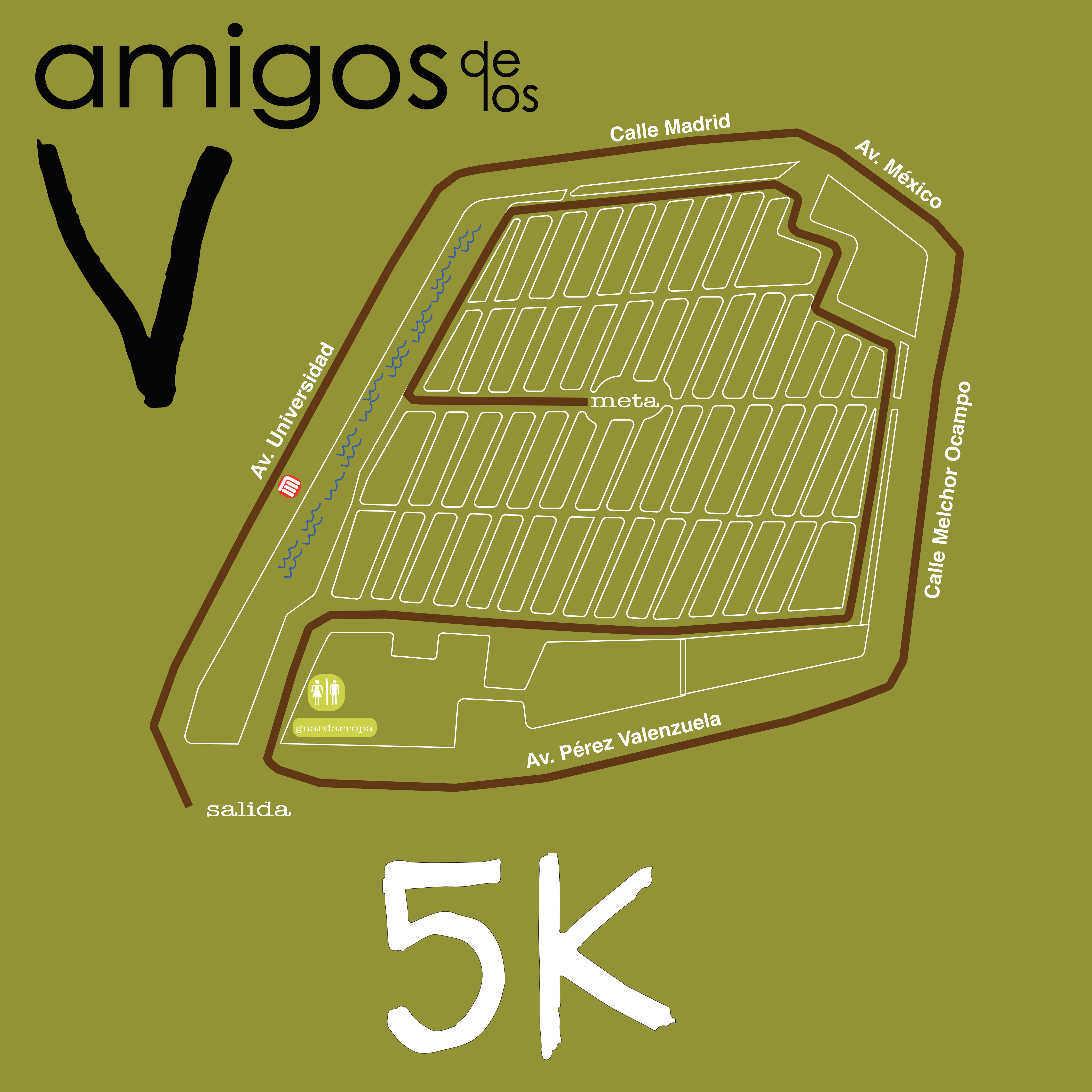 Mapa de la Ruta Carrera 5K